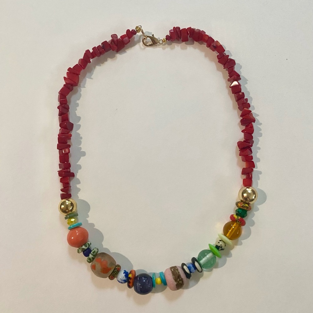 Hand Crafted Beaded Statement Necklace